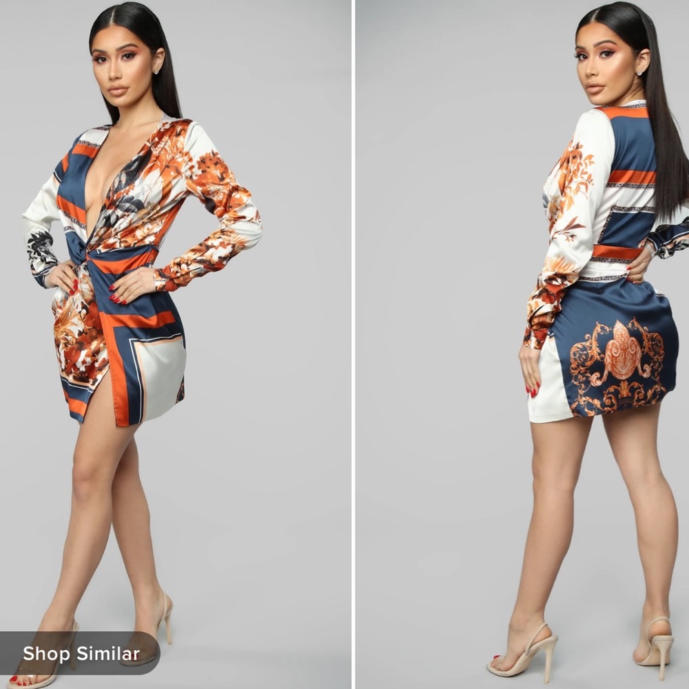 Fashion Nova Satin Dress